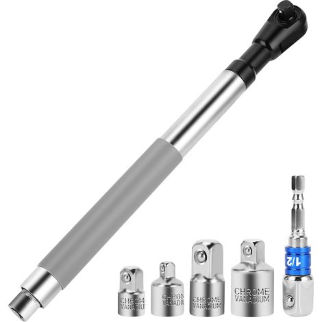Versetzter Schlagschrauber-verlängerungsschlüssel, Elektrischer Ratschenschlüssel, Kettenschlüssel-verlängerung, Kompatibel Mit 1/2"-steckschlüsseln