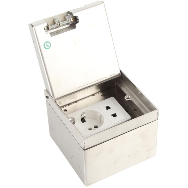 Unterputz-steckdose (250 V), Bodensteckdose, Elegante Bodensteckdose Aus Edelstahl/pc, Wasserdichte Unterputzsteckdose