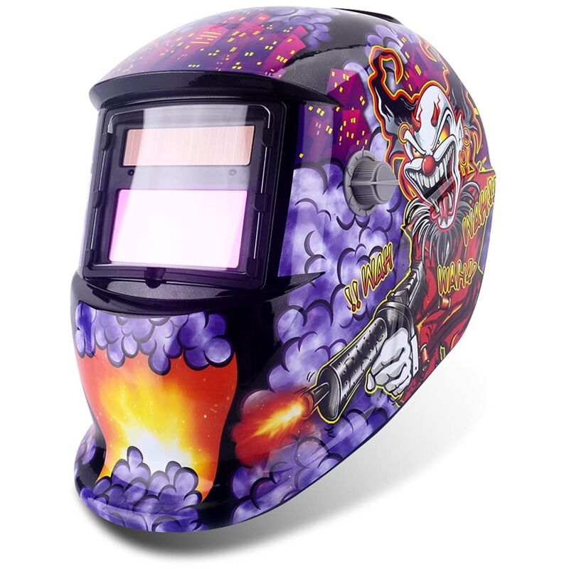 – Solarbetriebene Automatische Schweißmaske – 100 X 90 Mm Linse – 15 Schutzstufen – Uv-schutz – Einstellbarer Tragekomfort