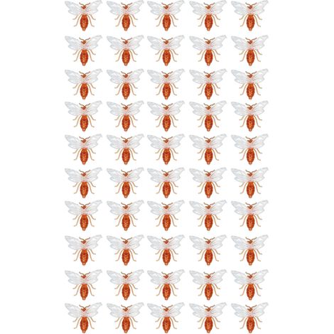 50 Stück Mini-bienen-ornamente Aus Kunststoff, Bienendekorationen Für Bäume, Türen, Wände, Gärten Und Höfe