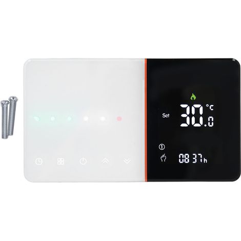 Intelligenter Thermostat Mit Schieberegler, Programmierbarem Timer, Minustemperaturanzeige, Lcd-bildschirm, Wlan, Sprachsteuerung, 95–240 V