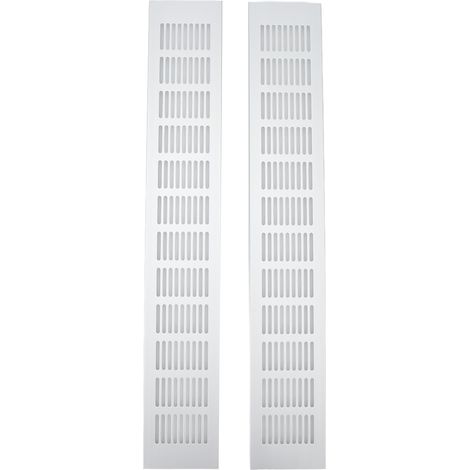 Zweiteiliges Lüftungsgitter Aus Aluminiumlegierung, Rechteckige Lüftungsplatte Für Kleiderschrank, Schuhschrank, Abstellraum, 80 X 500 Mm