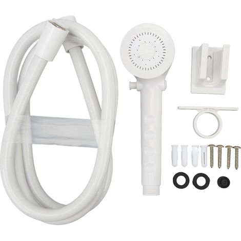 Wohnwagen-duschset, Duschkopf, Einfache Bedienung, Wassersparend, Tragbar Für Wohnwagen, Boot (weiss).