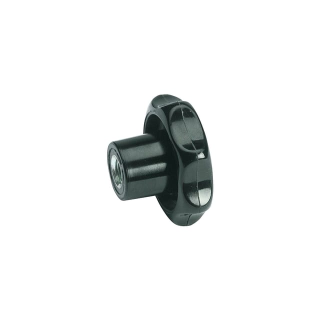 6336-KU-63-M12-K Sterngriffe, Kunststoff, Buchse Stahl, verzinkt