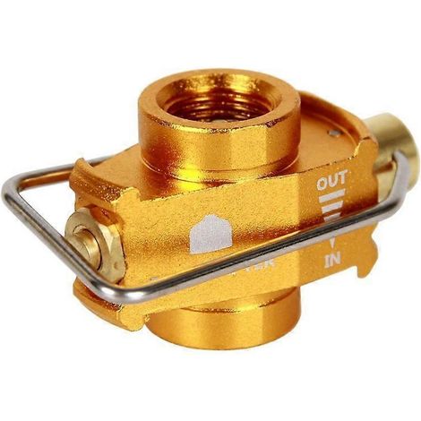 Camping Gas Saver Plus Flachtank-umrüstadapter, Camping-gasadapterventil, Gold