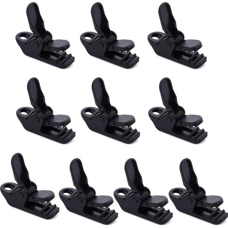 Set Mit 10 Robusten Klemmen Für Zeltmarkisen, Campingplanen, Segeltuch, Backenklemmen, Led-zeltleuchten