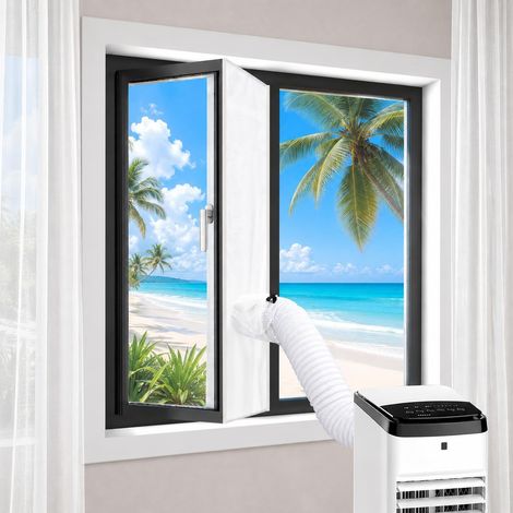 Fensterdichtung Für Klimaanlagen, 300 X 45 Cm, Für Mobile Klimageräte, Universell Für Alle Fenster, Energiesparend Und Bohrfrei, Hält Das Haus Kühl
