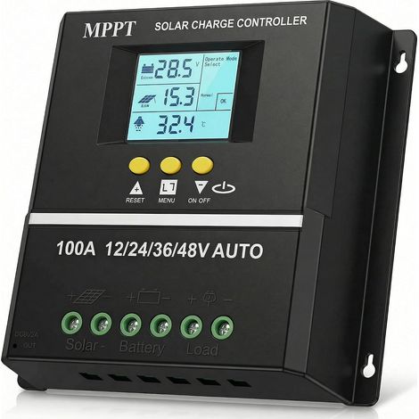 100-a-mppt-solarbatterieladeregler, 12/24/36/48-v-bleiakkumulatoren Und Lithiumbatterien, Überladeschutz, Wasserdichtes Design