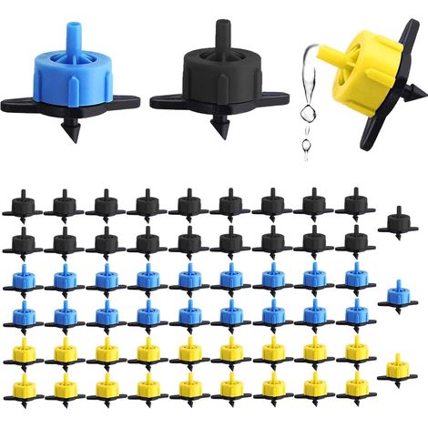 60 Stück Druckkompensierende Tropfer (0,5/1/2 Gph), 1/4 Zoll Kunststoff-bewässerungstropfer, Gartenbewässerungs-tropfer, Für Garten Und Rasen, 2 L/4 L/8 L
