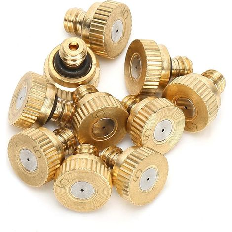 10 Stück Messing-sprühdüsen, 0,5 Mm Niederdruck-sprühkopf Für Außenarmaturen, Sprühdüse
