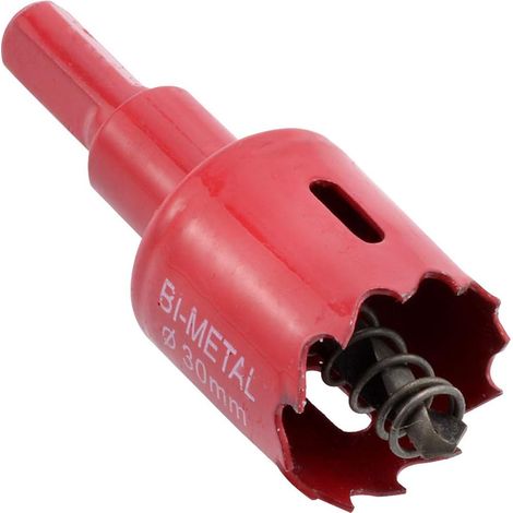 Lochsäge Für Holz, Hss 30 Mm Bimetall-lochsäge Für Luftrohre, Schneller Und Sauberer Schnitt Für Kunststoff, Sperrholz, Gipskarton Und Trockenbauwände.