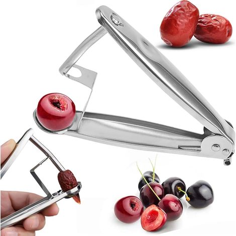 Kirschentkerner, Multifunktionales Werkzeug Aus Edelstahl Zum Entkernen Von Kirschen Und Oliven, Ideal Auch Für Weintrauben, Preiselbeeren Und Jujuben