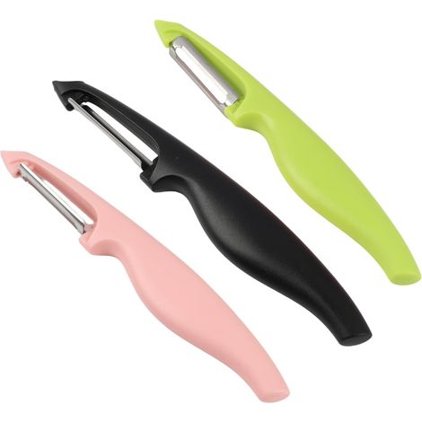 Set Aus 3 Edelstahl-sparschälern Mit Beidseitig Verwendbaren Griffen, Universell Einsetzbar Für Kartoffeln, Gemüse Und Obst, Geeignet Für Den Täglichen Gebrauch