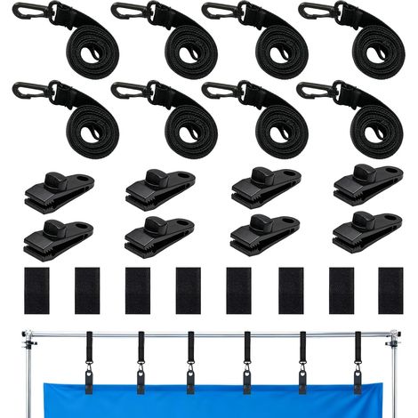 Set Mit 8 Befestigungsgurten Und Clips Für Poolabdeckungsrollen, Zubehör Für Solarabdeckungsrollen