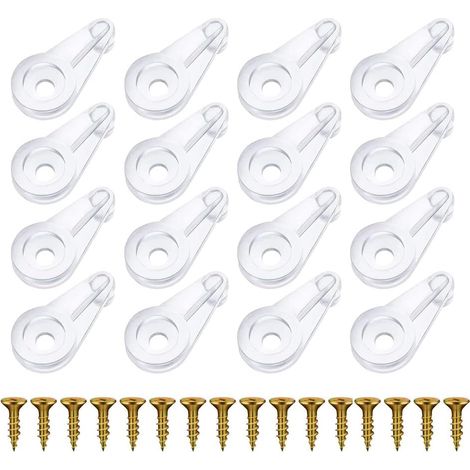 80 Stück Glasclips, Halteklammern, Klemmen Mit Goldenen Schrauben, Transparente Zubehörclips Für 4 Mm Dicke Glasmöbelrahmen