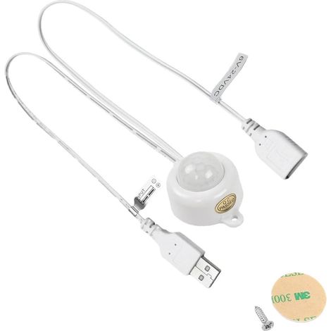 6v-24v 5a Pir-bewegungsmelder, Infrarot-körpererkennung Für Led-streifen, Einstellbarer Timer Und Lichtsensor (18-360s), 5m Reichweite