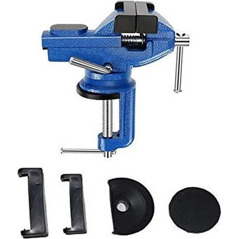 Weit Verbreiteter Schraubstock Aus Eisenlegierung Und Stahl, Blau, 70 Mm, Zum Kleben.