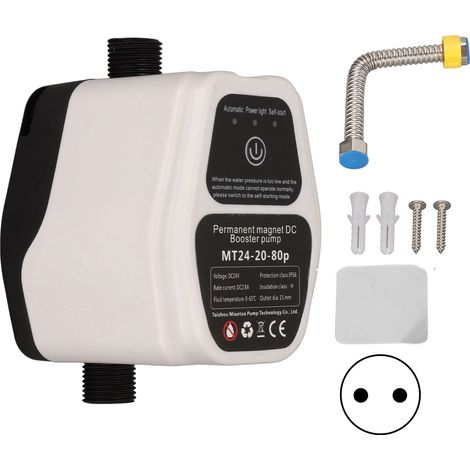 Druckerhöhungspumpe, Automatische Umwälzpumpe Zur Wandmontage (gleichstrom) Für Duschwasserdruck 100-240v (eu-stecker).