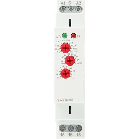Grt8-m1 Multifunktionales Zeitverzögerungsrelais Mit 10 Funktionen, Din-schienenmontage, 230 V Wechselstrom