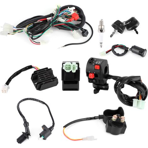 Komplettes Zubehör-elektrostarter-motorkabelbaum-set, Geeignet Für Gy6 125cc 150cc Quad Bike Atv Elektrische Kabelbäume