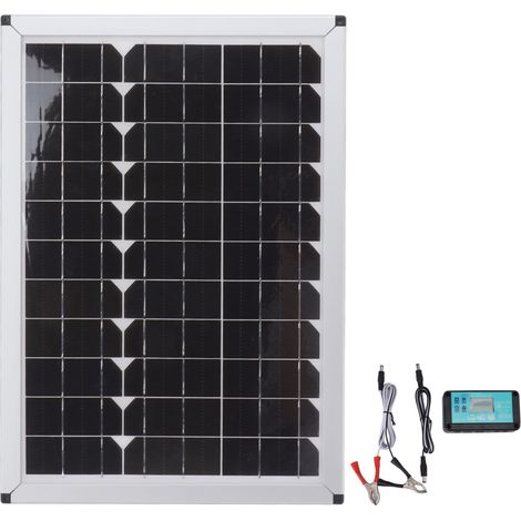 100w 18v Monokristallines Silizium-solarpanel-batterieladegerät-set Mit Dual-usb-controller Für Auto, Boot Und Wohnmobil