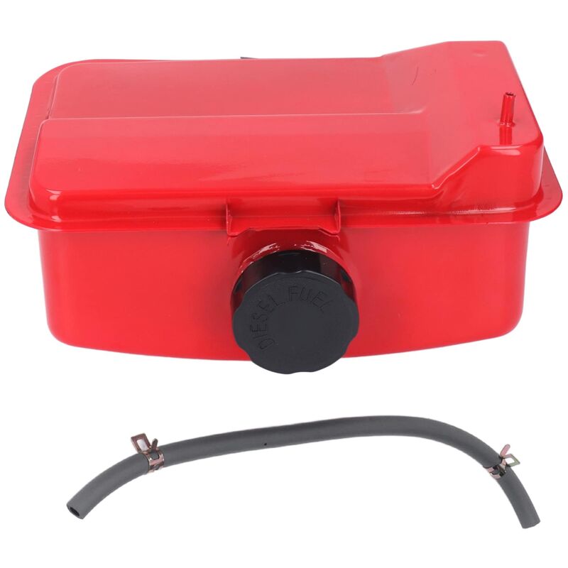 – Dieseltank Für Rasenmäher 186f, 188f, 192f Und 195f – Inkl. Ölschlauch – Material: Eisen – Abmessungen: 280 X 170 X 130 Mm