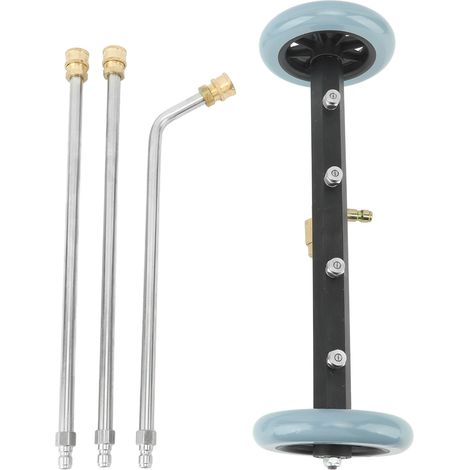 Unterbodenreiniger Aus Edelstahl Und Messing (4000 Psi), 1/4-zoll-schnellanschluss-wasserbürste Für Zuhause Und Pkw