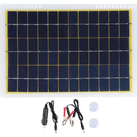 Solarmodul-set Für Den Außenbereich, Bestehend Aus 18v 10w Polysilizium-photovoltaikmodulen, Ip65 Wasserdicht, Geeignet Für Radfahren, Wandern Und Camping