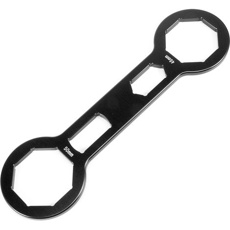 Xiuganpo Robuster Stoßdämpferkappenschlüssel Für Crf250r, Crf450r Und Crf450x, Aluminiumlegierung, 46 Mm/1,8 Zoll, 50 Mm/2 Zoll, Geeignet Für Die Motorradwartung (schwarz)