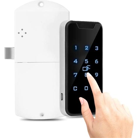 Elektronisches Schloss Von Qimeitech, Intelligentes Digitales Rfid-passwortschloss Mit Touch-tastatur, Elektronisches Aktenschrankschloss