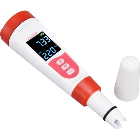 Wasserqualitätsmessgerät, Ph-tester, Robustes Abs-material, Lcd-anzeige Für Präzise Messungen, Vielseitig Einsetzbar In Landwirtschaft, Industrie Und Medizin.