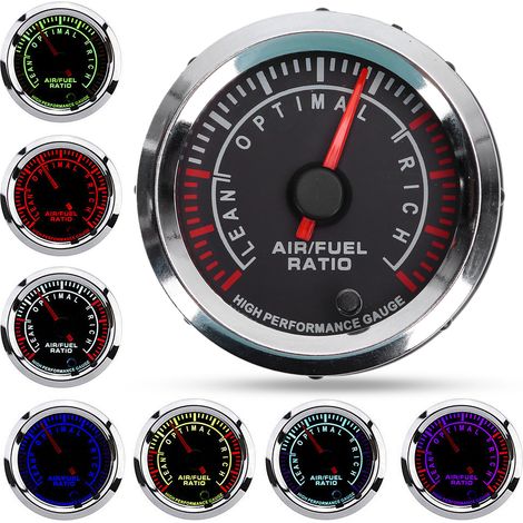 2-zoll-12v-7-farben-led-afr-messgerät, Professionell, Hochpräzise, Universell Für Autos.