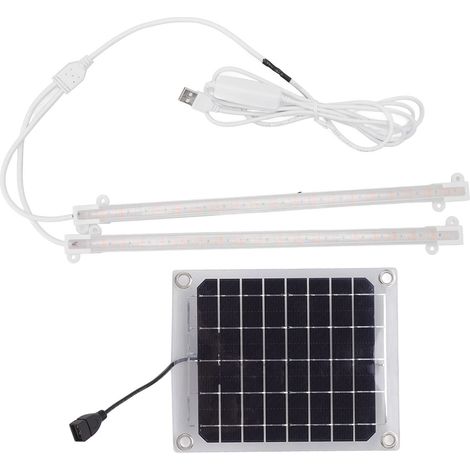 Led-pflanzenlichtleiste, Solar-pflanzenlampe, Led-pflanzenlichtleiste Für Balkon-gewächshaus, Kräuter, Gemüse, Blumen (2)