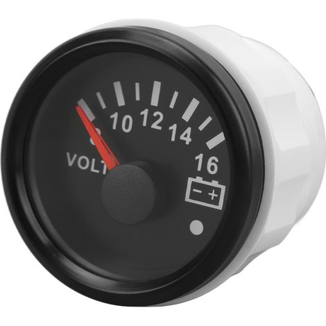52mm Dc9 32v Bootsvoltmeter, Spannungsanzeige Mit Farbiger Hintergrundbeleuchtung Für Wohnmobile, Yachten, Fischerboote Und Schiffe (schwarze Platte, Schwarze Abdeckung).
