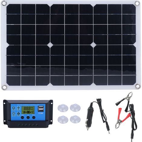Batterieladepanel, Batteriewerkzeug, 50-w-solar-batterieladegeräte, Monokristallines Solarmodul-set Mit Dc18v/1600ma-regler