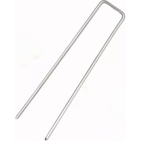U-förmige, Abgeschrägte Gartenpfähle Aus Verzinktem Stahl, 50 Stück.