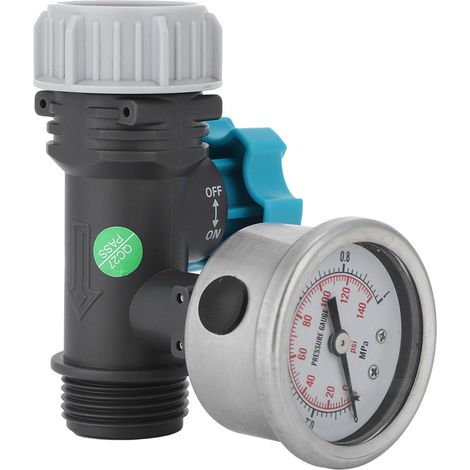 Wasserdruckregelventil, Einstellbares Wasserdruckregelventil G3/4 Zoll Mit Manometer, Bewässerungssteuerung Für Gewächshäuser Und Gärten