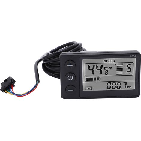 S866 Lcd-display Für Elektrofahrräder (24 V, 36 V, 48 V) Und Elektroroller Mit Sm-stecker