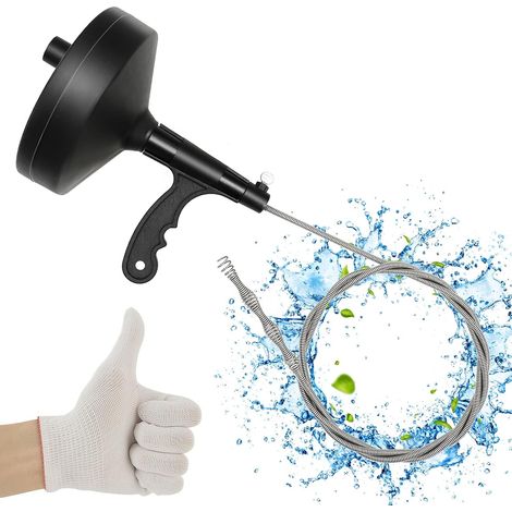 Rohrreinigungsspirale Mit 10 M Flexibler Stange – Rohrreinigungsspirale, Ideal Zum Beseitigen Von Verstopfungen Aller Art, Haaren Und Anderen Ablagerungen