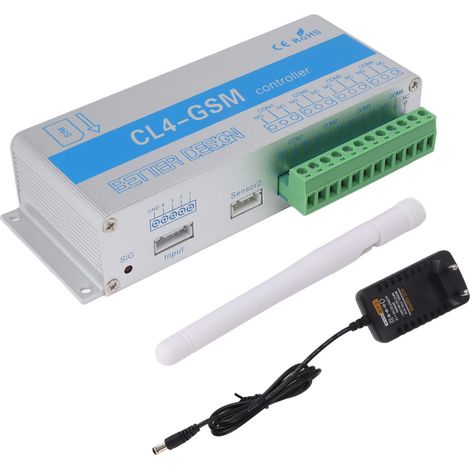 – Fernsteuerbarer Gsm-relais-schalter – Frequenz 850/900/1800/1900 Mhz – Schutzart Ip30 – Aluminium Für Industrielle Anwendungen