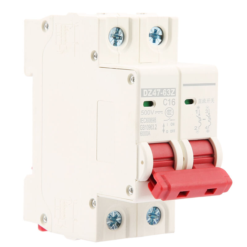 Mcb 2p Mini-sicherheitsleistungsschalter Dz47-63z-2p, Überstromschutz Dc 16a 500v 6ka