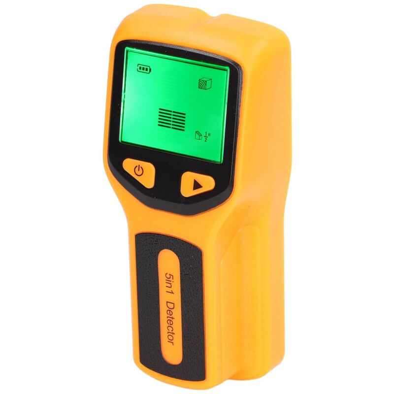 Wandmontierter Balkensucher-scanner, 5-in-1-detektor, Balkensuchgerät Mit Hd-lcd-bildschirm Für Mitte Und Rand (gelb)