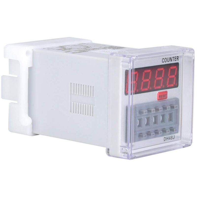 Digitaler Relaiszähler Mit Led-anzeige 1-999900 11-polig 24v Ac/dc Dh48j-a
