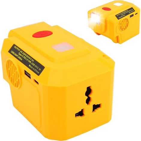 Tragbarer Wechselrichter, Hocheffizienter Konverter Mit Pd3.0- Und Typ-c-schnittstelle, 200 W (220 V)