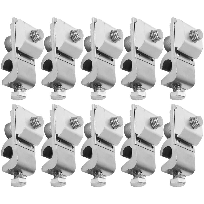 10 Stück Solarpanel-erdungsösen, Klemmen Aus Aluminiumlegierung, M6 Pv-kabelöse, Kupplungszubehör Für Kabel