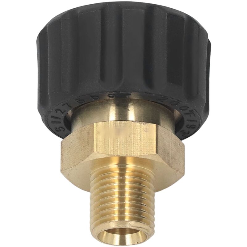 Hochdruckreiniger-adapter Aus Messing Und Gummi, Schlauchverbinder G1/4 Auf M22 X 1,5 Mm, Schlauchgewinde Für 5000 Psi (außengewinde Auf Außengewinde)