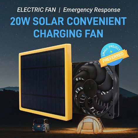 20-w-solarventilator, Reduziert Die Innentemperatur, Für Camping, Wohnwagen, Yacht, Hundezwinger, Hühnerstall