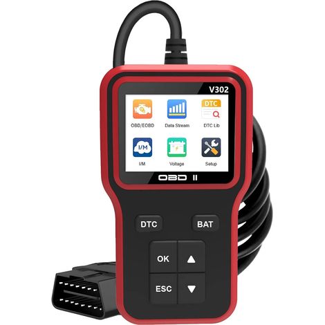 – Obd2-scanner V302 – Universelle Fahrzeugdiagnose Für Obdii-fahrzeuge Ab Baujahr 1996 – Liest Und Löscht Fehlercodes – Echtzeitanalyse