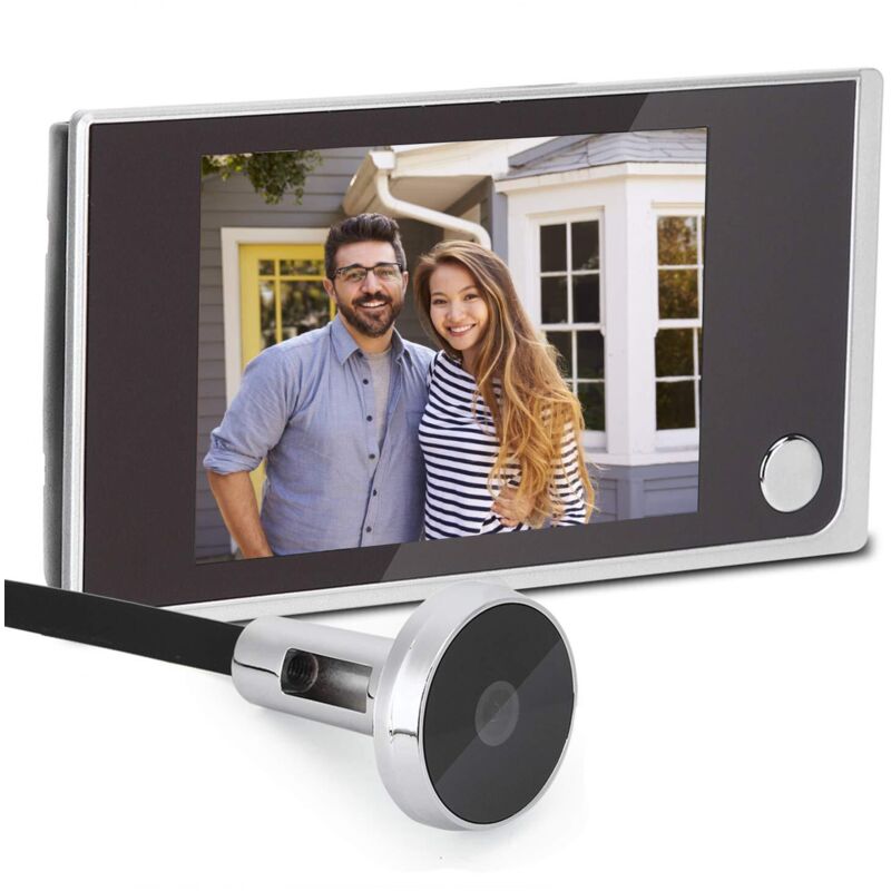 – 3,5-zoll-digitaltürspion – 120-grad-lcd-bildschirm – Gehäuse Aus Zinklegierung – 2-megapixel-cmos-kamera – Betrieb Mit 4 Aaa-batterien