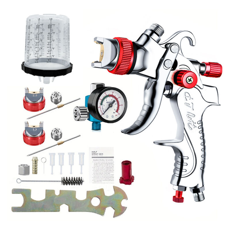 – Hvlp-farbspritzgerät – 1,4/1,7/2,0-mm-düsen – Schwerkraftzufuhr – 2,5–3,5 Bar Druck – Für Möbel Und Fahrzeuge